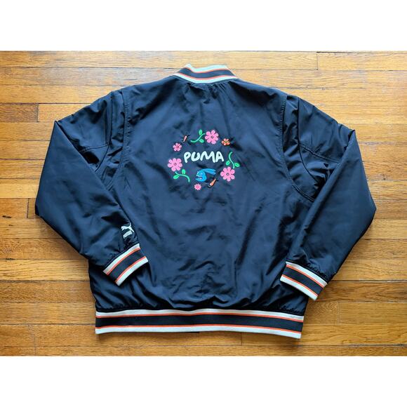 PUMA Random Event Black Bomber Jacket Mens sz XL - Picture 6 of 10